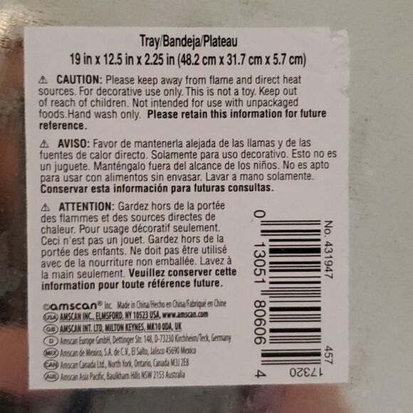 Fun "Eat, drink, be happy" serving tray - Picture 4 of 8